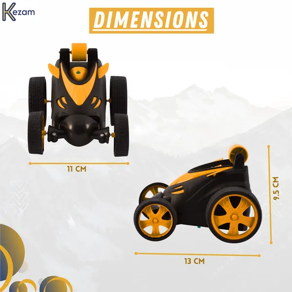 Yellow_&_Black_Premium_Plastic_Remote_Control_Stunt_Car_Small_For_Kids