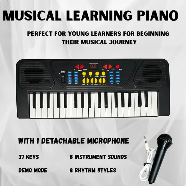 Black_Premium_Plastic_Kids_Piano_With_Mic_For_Kids