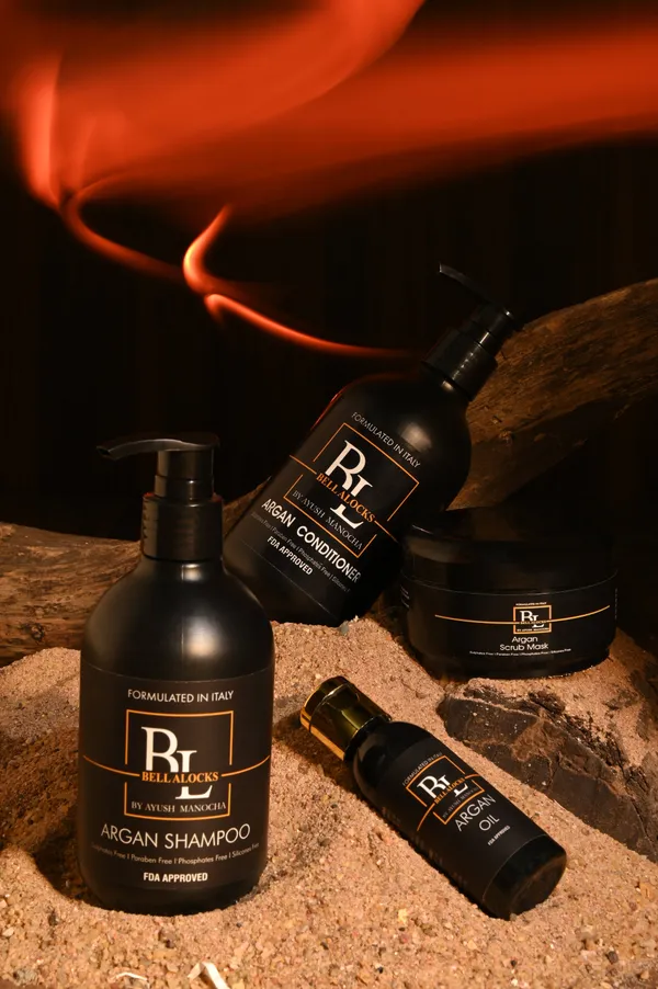 Argan_Essential_Combo_|_Shampoo_250_Ml,_Conditioner_250_Ml,_Scrub_Mask_150_Gm_And_Argan_Oil_30_Ml