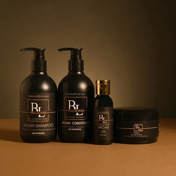 Argan_Essential_Combo_|_Shampoo_250_Ml,_Conditioner_250_Ml,_Scrub_Mask_150_Gm_And_Argan_Oil_30_Ml