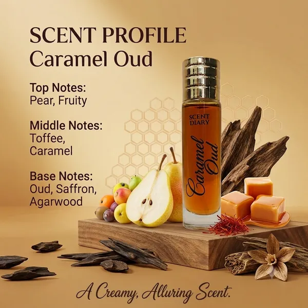 Scent_Diary_Caramel_Oud_Perfume_Spray_-_Pear,_Caramel,_Toffee,_Oud_&_Saffron_Notes_-_Long-Lasting_Alcohol-Free_Fragrance_for_Men_&_Women35ml