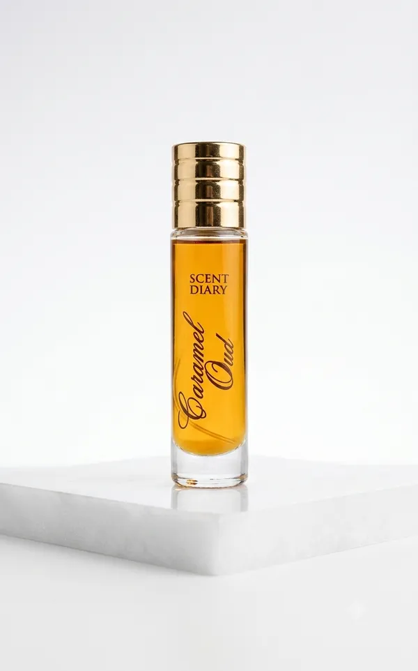 Scent_Diary_Caramel_Oud_Perfume_Spray_-_Pear,_Caramel,_Toffee,_Oud_&_Saffron_Notes_-_Long-Lasting_Alcohol-Free_Fragrance_for_Men_&_Women35ml