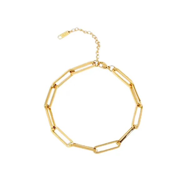 Multicolour_Fashion_18K_Gold_Plated_Stainless_Steel_Openable_Interlocked_Bracelet_for_Women_&_Girls