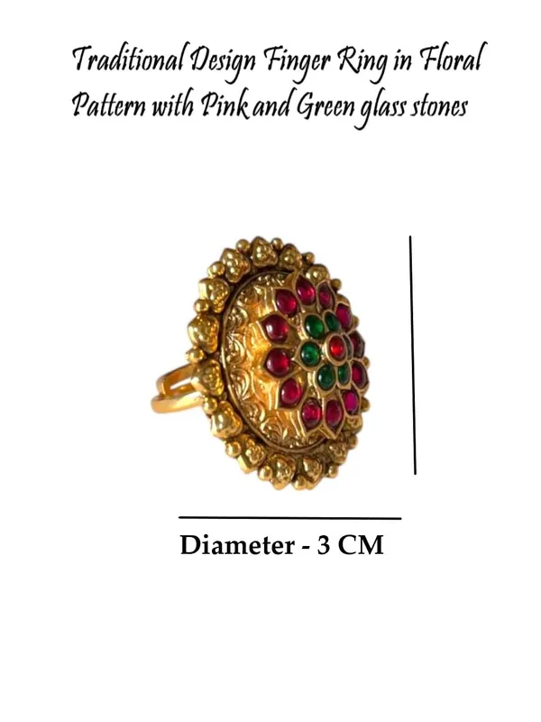 Multicolour_Fashion__Traditional_Stylish_Gold_Plated_Ring_for_Women