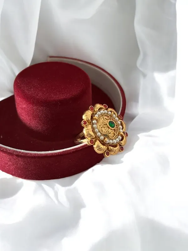 Multicolour_Fashion__Traditional_Stylish_Gold_Plated_Ring_for_Women