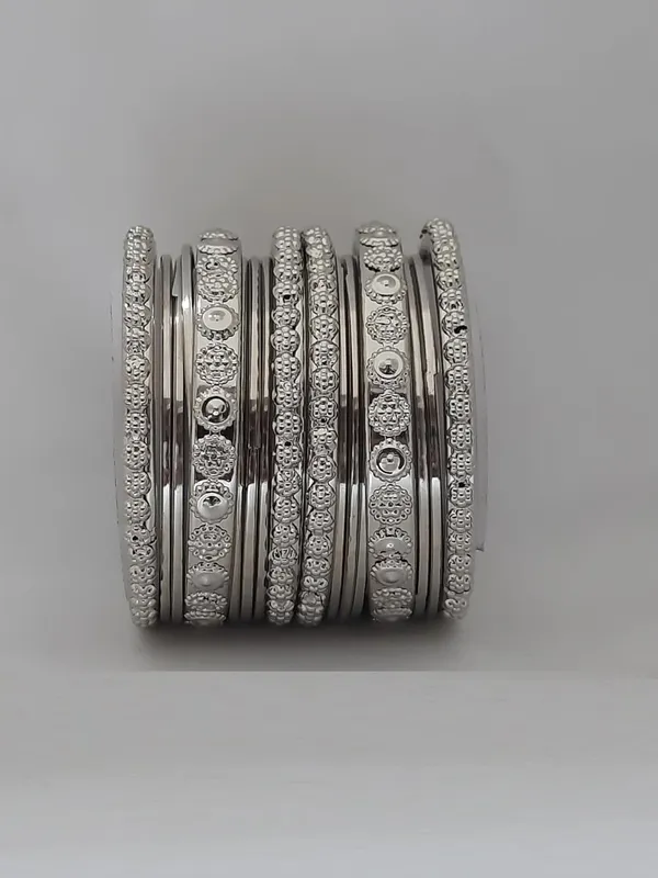 Multicolour_Fashion_Oxidised_Silver_Bangles_Set_For_Women_Set_Of_18