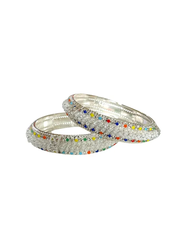 Silver_Traditional_Pearl_Studded_Gold_Plated_Bangles_For_Women_Set_Of_2