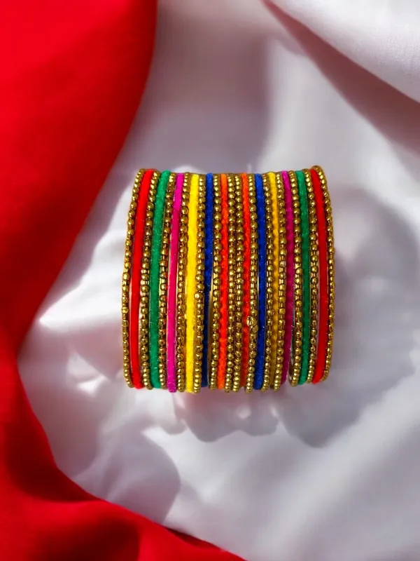 Multicolour_Traditional_Ethnic_Gold-Plated_&_Vibrant_Velvet_Metal_Bangles_For_Women_(26_Pieces)