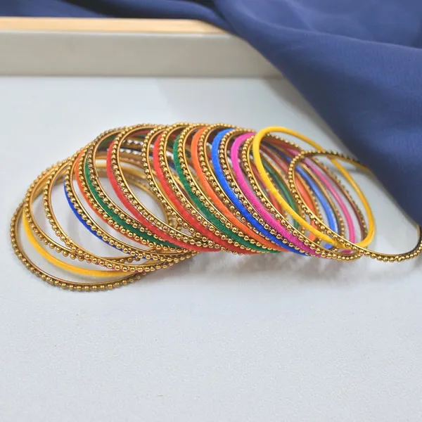 Multicolour_Traditional_Ethnic_Gold-Plated_&_Vibrant_Velvet_Metal_Bangles_For_Women_(26_Pieces)