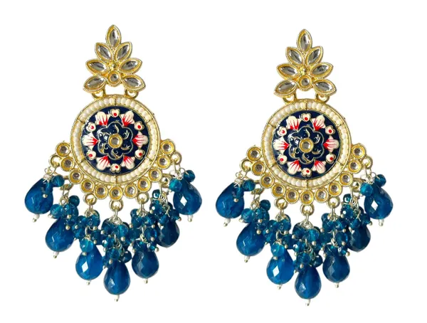 Blue_Gold_Plated_Traditional_Floral_Kundan_Studded_Minakari_Jhumki_Earrings_For_Women