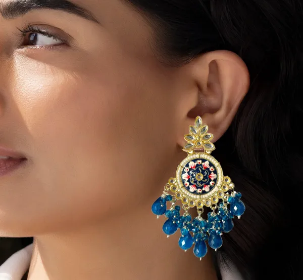 Blue_Gold_Plated_Traditional_Floral_Kundan_Studded_Minakari_Jhumki_Earrings_For_Women