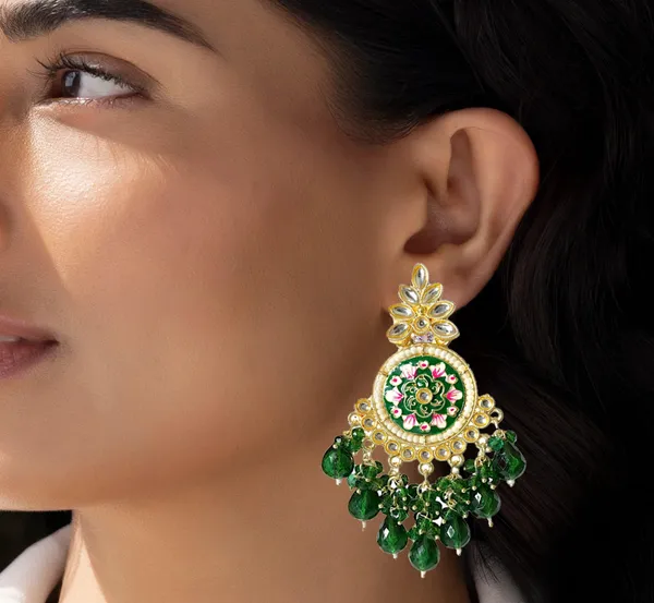 Green_Gold_Plated_Traditional_Floral_Kundan_Studded_Minakari_Jhumki_Earrings_For_Women