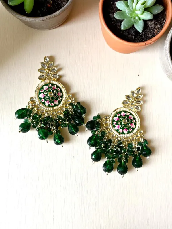 Green_Gold_Plated_Traditional_Floral_Kundan_Studded_Minakari_Jhumki_Earrings_For_Women