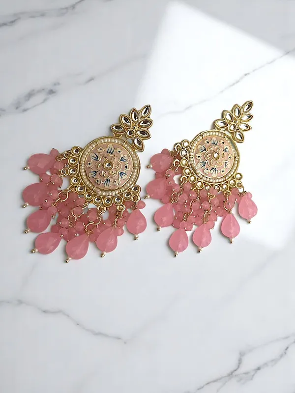 Light_Pink_Gold_Plated_Traditional_Floral_Kundan_Studded_Minakari_Jhumki_Earrings_For_Women