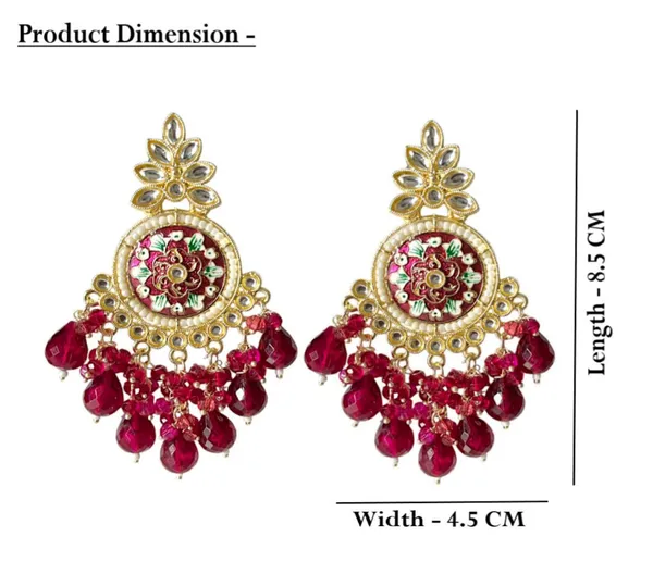 Maroon_Gold_Plated_Traditional_Floral_Kundan_Studded_Minakari_Jhumki_Earrings_For_Women