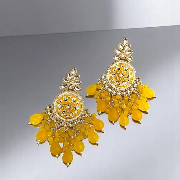 Yellow_Gold_Plated_Traditional_Floral_Kundan_Studded_Minakari_Jhumki_Earrings_For_Women