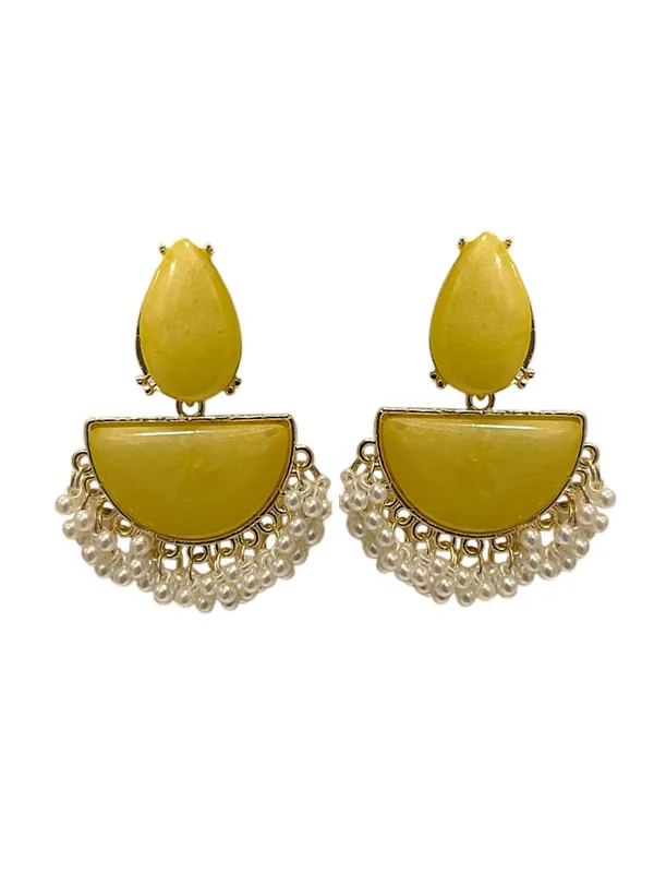 Yellow_Green_Stone_Half-Moon_Designer_Earrings_With_Pearl_Detailing_For_Women