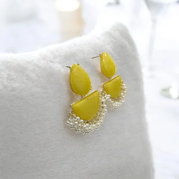 Yellow_Green_Stone_Half-Moon_Designer_Earrings_With_Pearl_Detailing_For_Women
