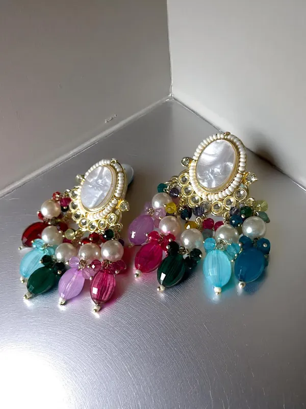 Multicolour_Traditional_Dangler_Earrings_For_Women_&Girls
