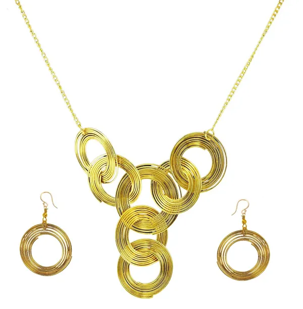 Golden_Bold_Gold-Tone_Stylish_Statement_Ring_Necklace_Set_With_Earrings_For_Women