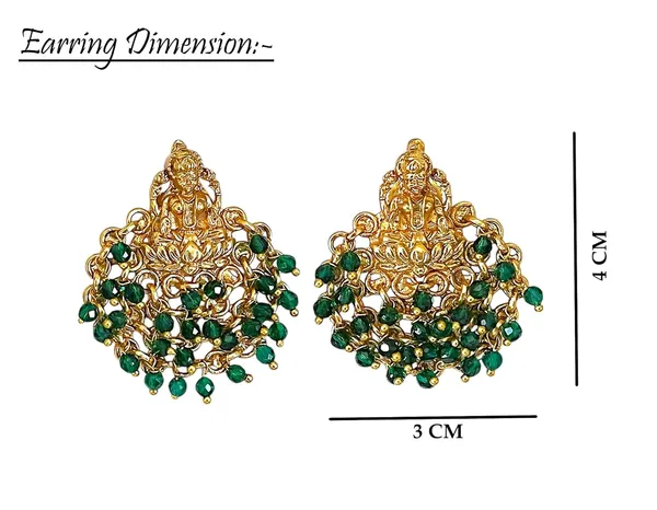 Multicolour_Traditional_Laxmi_Ji_Temple_Earrings_For_Women_And_Girls