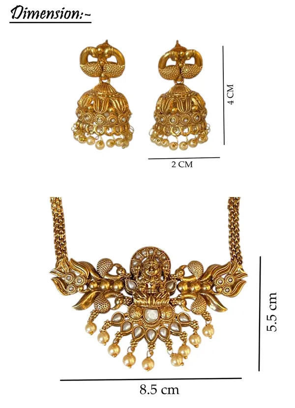 Maroon_Pearl_Choker_Traditional_Temple_Necklace_Goddess_Laxmi_Jewellery_Set_With_Jhumki_Earrings_For_Women