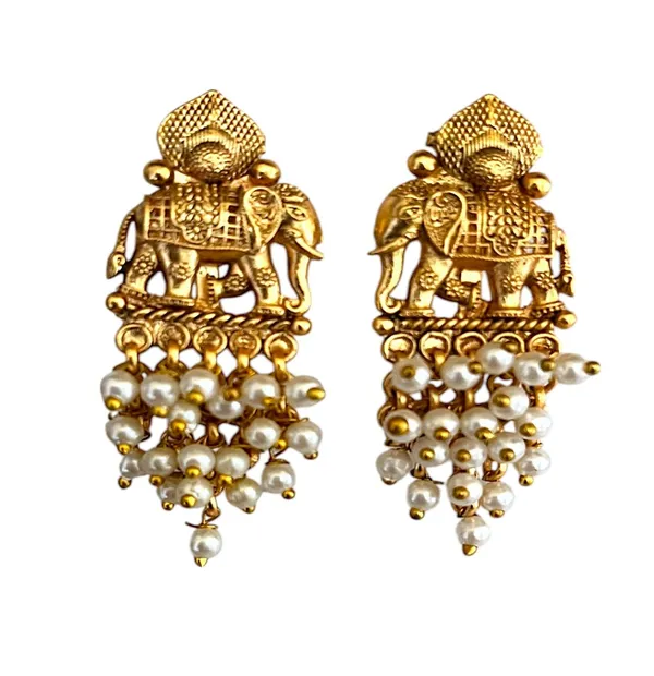Multicolour__Traditional_Temple_Design_Gold-Plated_Pearl_Drop_Earrings_for_Women