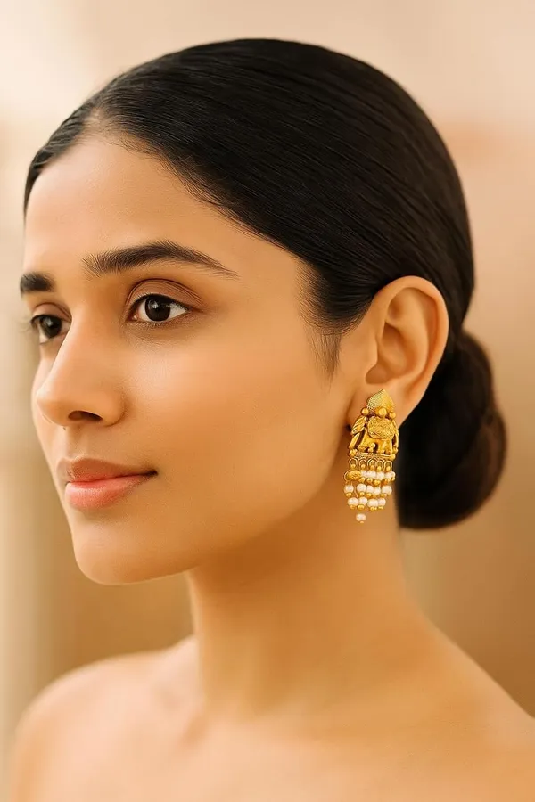 Multicolour__Traditional_Temple_Design_Gold-Plated_Pearl_Drop_Earrings_for_Women