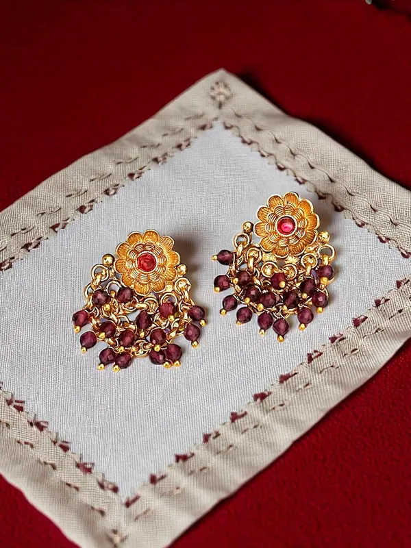 Multicolour__Traditional_Temple_Design_Gold-Plated_Pearl_Drop_Earrings_for_Women
