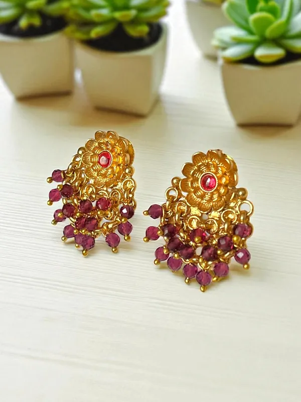 Multicolour__Traditional_Temple_Design_Gold-Plated_Pearl_Drop_Earrings_for_Women