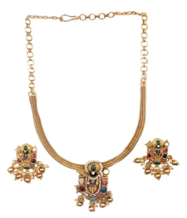 Multicolour_Traditional_Necklace_Set_With_Matching_Earrings_For_Women