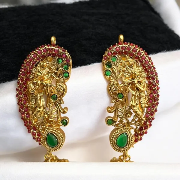 Multicolour__Traditional_Gold-Plated_Ear_Cuff_Jhumki_Earrings_for_Women