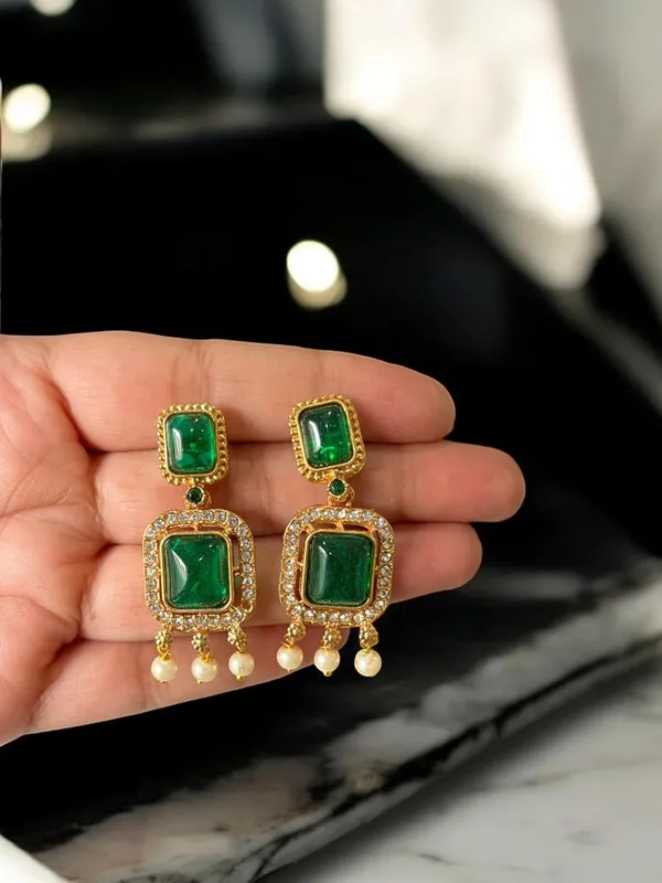 Multicolour_Long_Stone_Necklace_With_Earrings