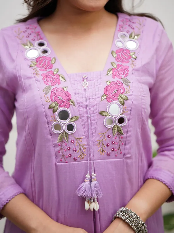 Pink_Cotton_A-Line_Kurti_Pant_Dupatta_Set_For_Women