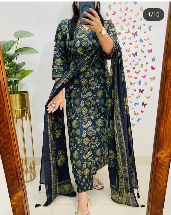 Beautiful_Cotton_Kurti_Pant_Dupatta_Set
