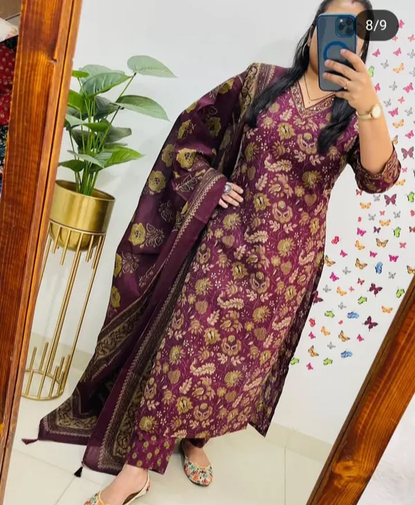 Cotton_Kurti_Pant_Dupatta_Set