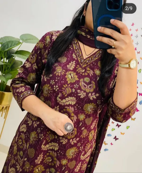 Cotton_Kurti_Pant_Dupatta_Set