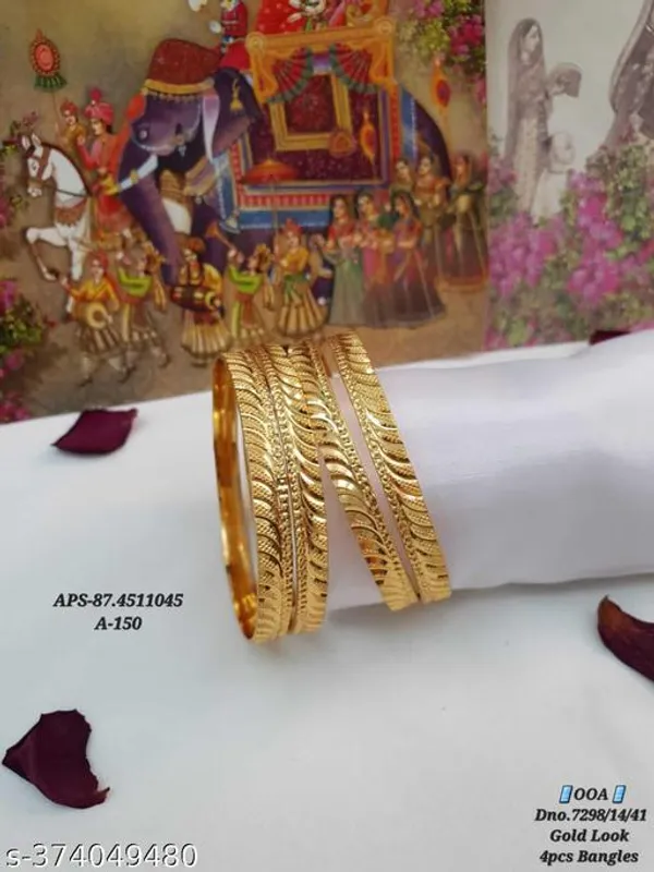 Gold_Premium_Alloy_Bangles_Ethnic_Casual_Wear_For_Women