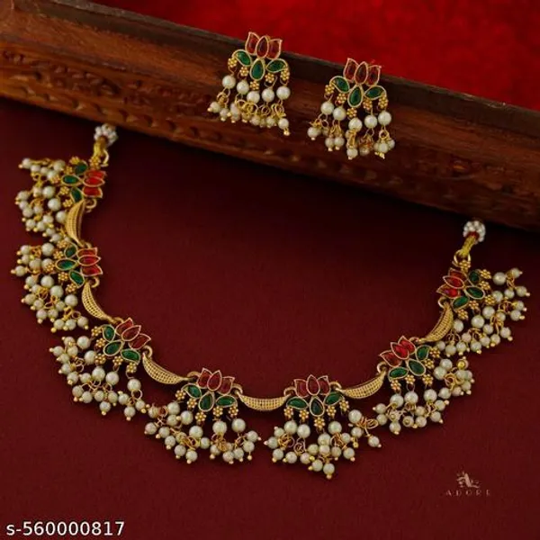 Red_Premium_Alloy_Necklace_Traditional_Party_Wear_For_Women