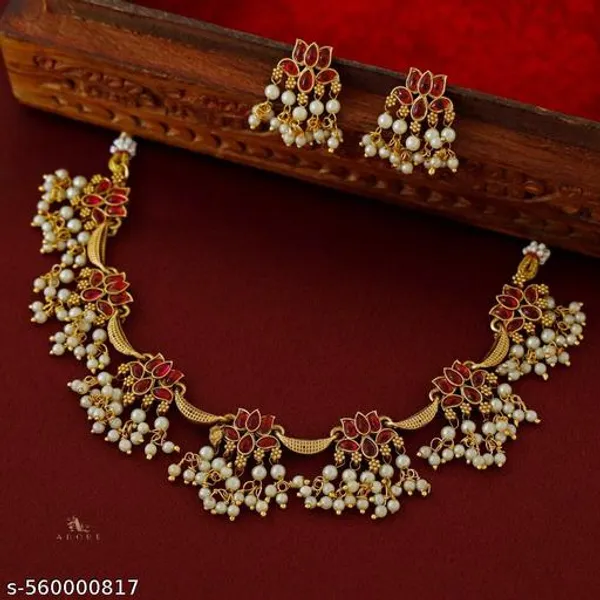 Red_Premium_Alloy_Necklace_Traditional_Party_Wear_For_Women