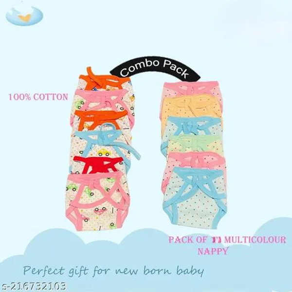 Multicolour_Super_Soft_Cotton_24_Single_Layer_Washable_Reusable_Nappies_For_Boys_And_Girls