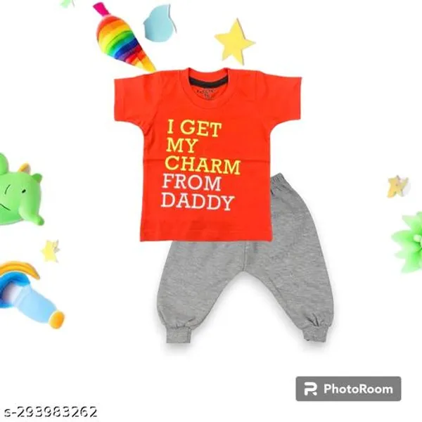 Multicolour_100%_Cotton_T_Shirt_And_Pajama_Clothing_Set_For_Boys_And_Girls