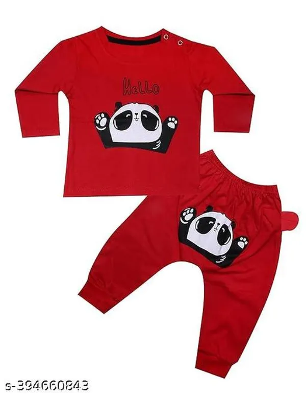 Multicolor_Cotton_T_Shirt_And_Pants_Set_For_Boys_And_Girls