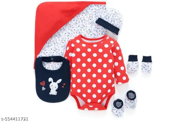 Multicolor_Cotton_6_Piece_Gift_Set_Polka_Dot_For_Boys_And_Girls