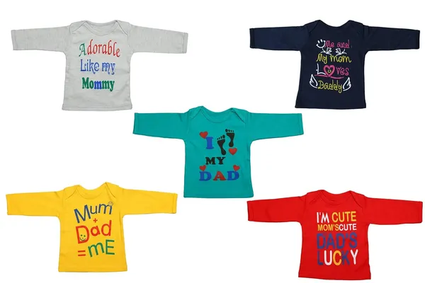 Multicolour_T_Shirts_Pack_Of_5_For_Boys_And_Girls