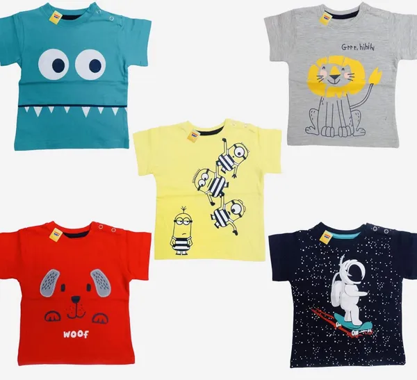 Multicolour_Half_Sleeves_Regular_Fit_T_Shirt_Touch_Button_Regular_Fit_T_Shirts_Pack_Of_5_For_Boys_And_Girls
