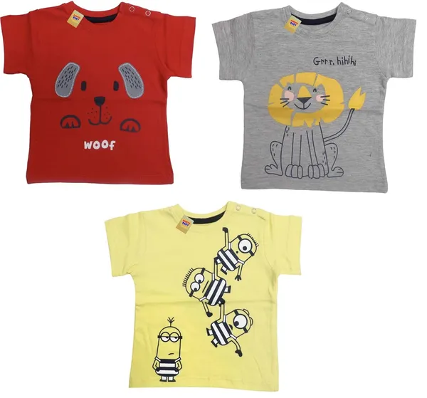 Multicolour_Half_Sleeves_T_Shirt_Pack_Of_3_For_Boys_And_Girls