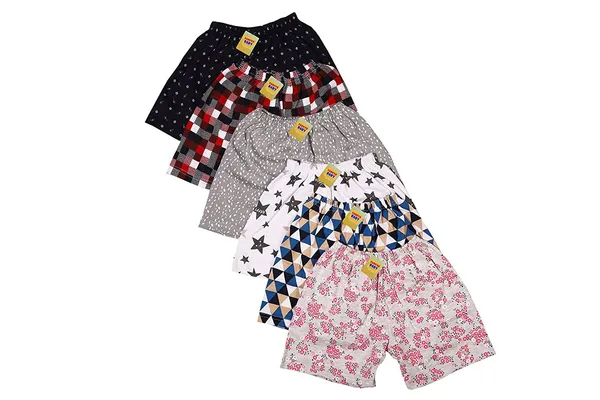 Multicolour_Super_Soft_Cotton_Shorts_Assorted_For_Boys_And_Girls