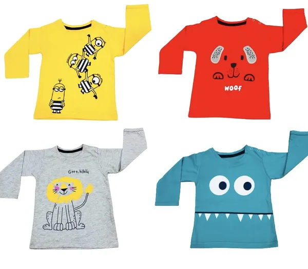 Multicolour_Full_Sleeves_T_Shirt_Pack_Of_4_For_Boys_And_Girls