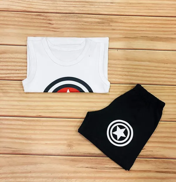 Multicolour_100%_Cotton_Cut_Sleeve_T_Shirt_And_Short_Combo_Clothing_SetCombo_Of_2_For_Boys_And_Girls